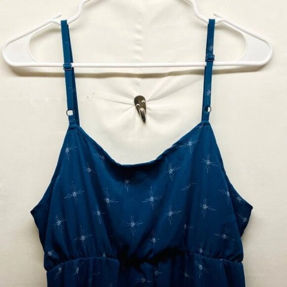 Torrid Sleeveless Dress Women's Size 0 Blue Gem Starburst Design Tank Top EUC - Picture 6 of 13